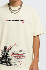 Anchored Power Oversized T-shirt Cream | Magudam Official Merchandise