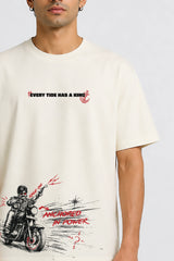 Anchored Power Regular T-shirt Cream | Magudam Official Merchandise