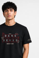 Dare Devil Regular T-shirt Black | BHUNKS Originals