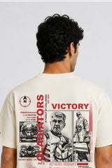 Drive Beyond Limits Regular T-shirt Cream | BHUNKS Originals