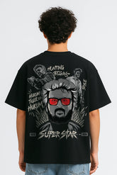 Hunting Begins Oversized T-shirt Black | BHUNKS Originals