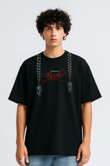 Every Kingdom Is Built On Blood Oversized T-shirt Black | BHUNKS Originals