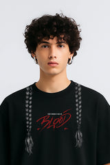 Every Kingdom Is Built On Blood Oversized T-shirt Black | BHUNKS Originals