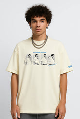 Robo Shankar Attitude Oversized T-shirt Cream | BHUNKS Originals
