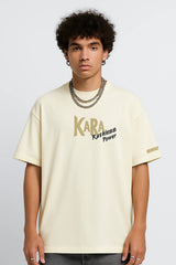 Ruthless Power Oversized T-shirt Cream | Kara Official Merchandise