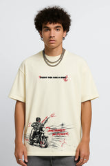 Anchored Power Oversized T-shirt Cream | Magudam Official Merchandise