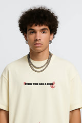 Anchored Power Oversized T-shirt Cream | Magudam Official Merchandise