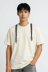 Bold Braids Regular T-shirt Cream | BHUNKS Originals