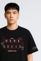 Dare Devil Oversized T-shirt Black | BHUNKS Originals