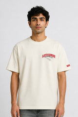 Drive Beyond Limits Regular T-shirt Cream | BHUNKS Originals