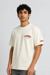 Drive Beyond Limits Regular T-shirt Cream | BHUNKS Originals