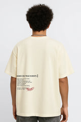 Every Kingdom Is Built On Blood Oversized T-shirt Cream | BHUNKS Originals
