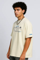 Robo Shankar Attitude Oversized T-shirt Cream | BHUNKS Originals