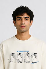 Robo Shankar Attitude Regular T-shirt Cream | BHUNKS Originals