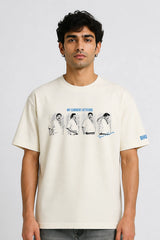 Robo Shankar Attitude Regular T-shirt Cream | BHUNKS Originals