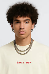 Since 1997 Oversized T-shirt Cream | BHUNKS Originals