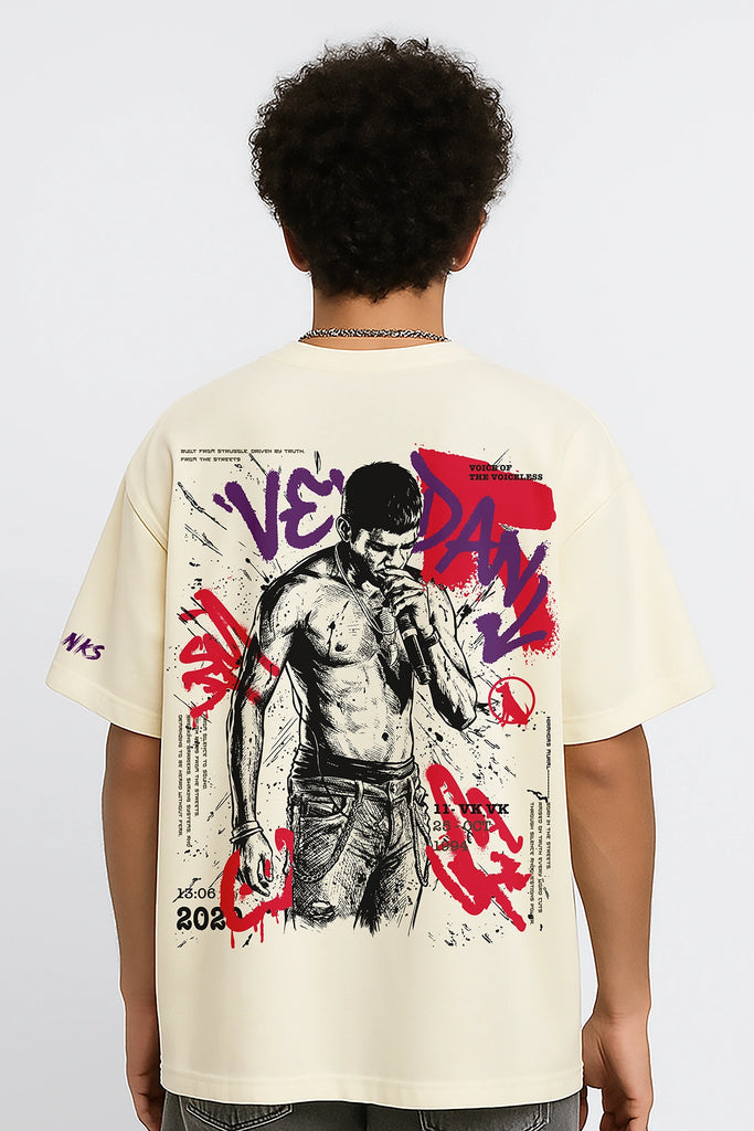 Vedan Oversized T-shirt | Vanakkam Vanakkam Official Merchandise