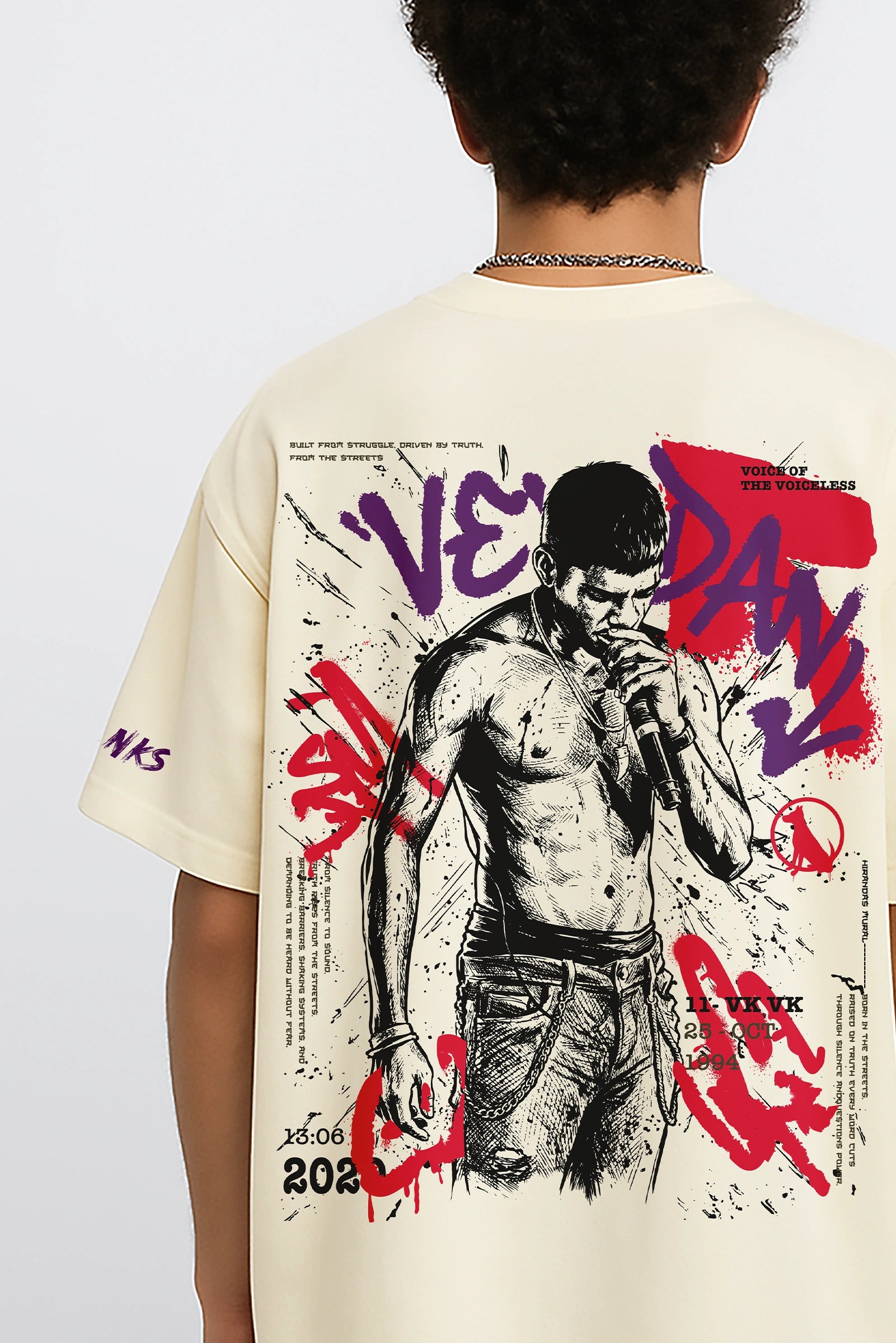 Vedan Oversized T-shirt | Vanakkam Vanakkam Official Merchandise
